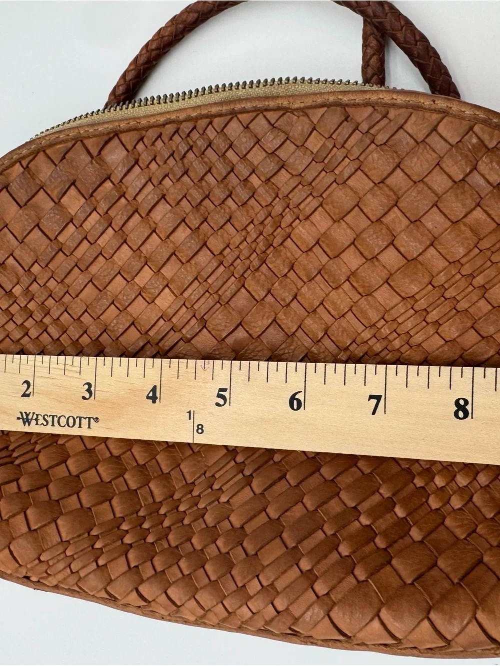 Dragon diffusion Woven Leather Crossbody Bag - Brown